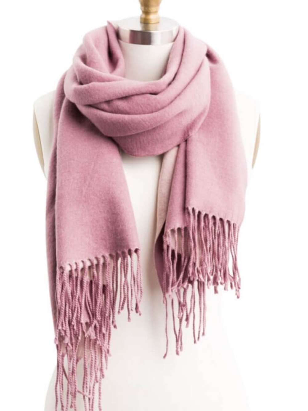 NEW! Pink Wrap Scarf Shawl Fringe Travel Vacation Flight Cruise Breast Cancer